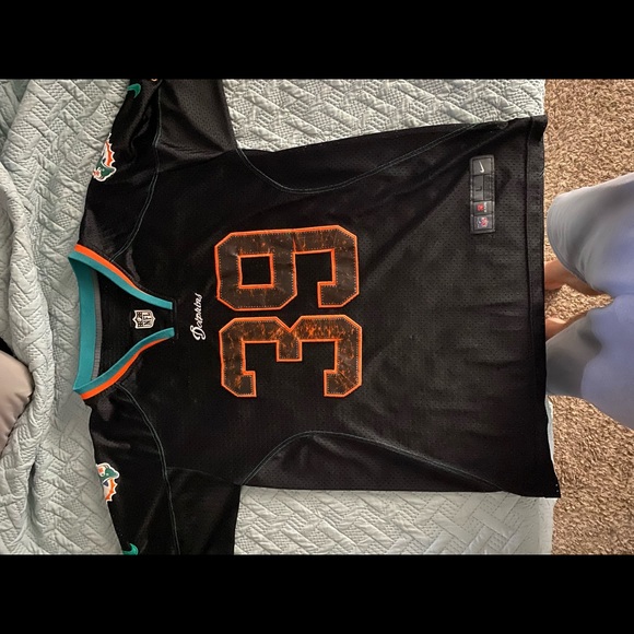 Miami Dolphins Larry Csonka Blackout Jersey. - Picture 3 of 9